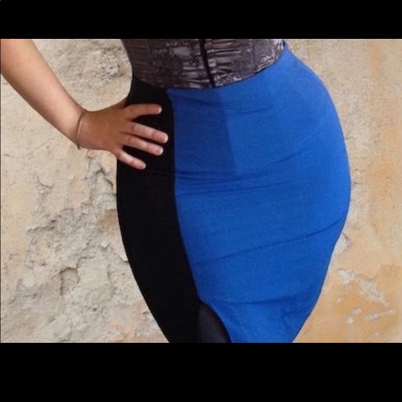 🍊3/$40 - Form-fitting Color block pencil skirt - Picture 5 of 7